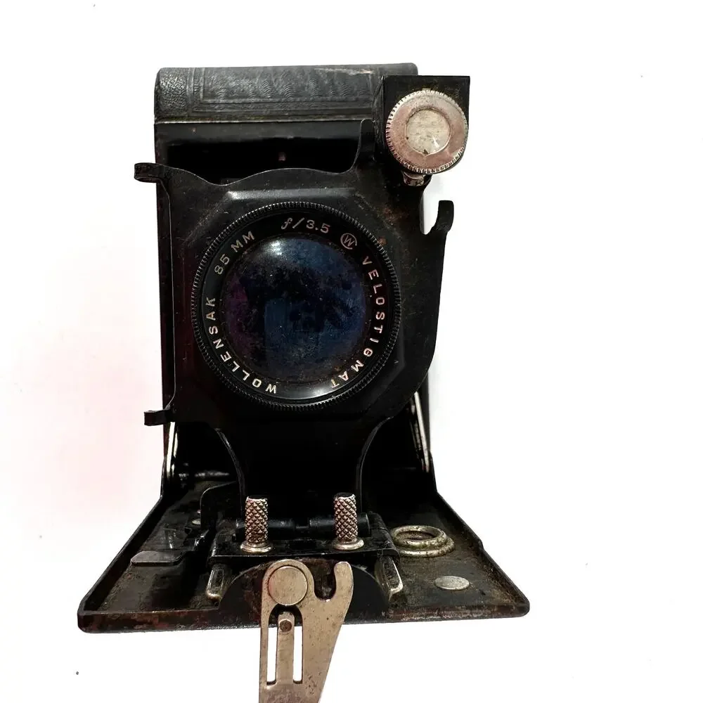 Wollensak Velostigmat 85mm f/3.5 Folding Camera – Vintage Bellows – Parts Only